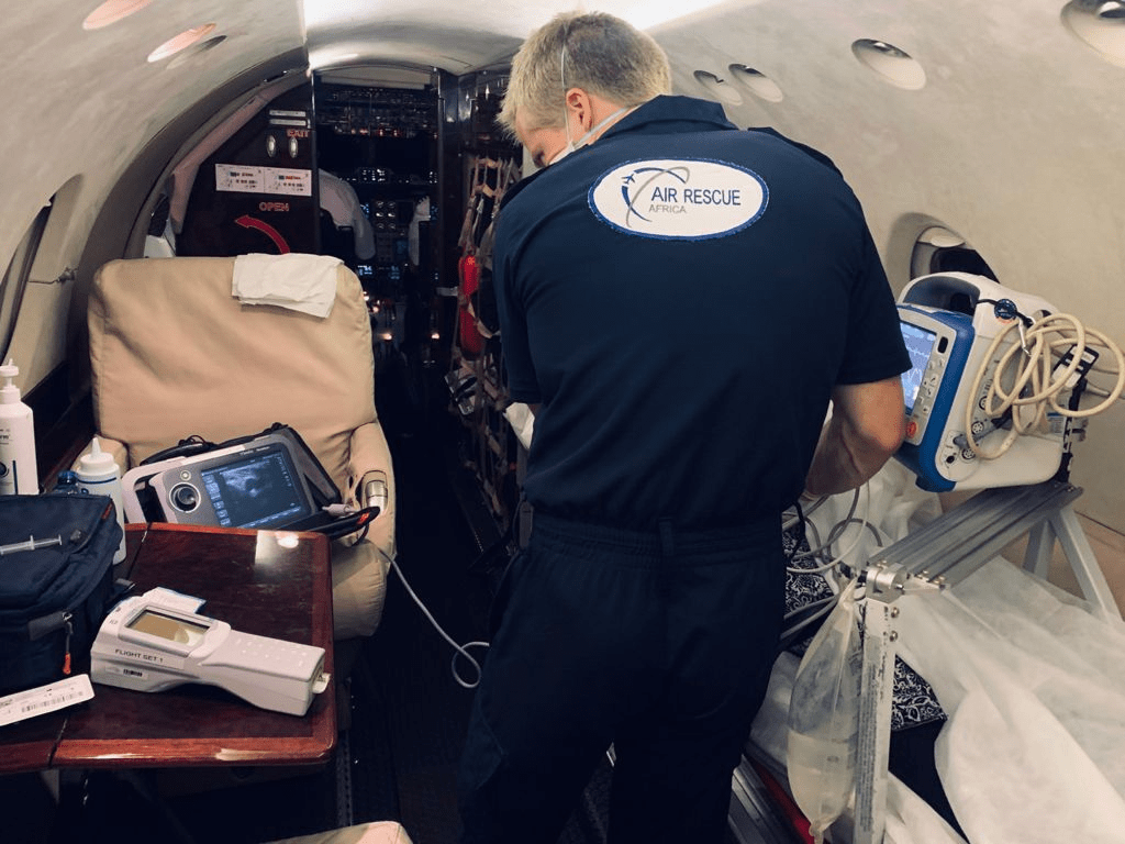 the Use of Point of Care Ultrasound During Critical Care in the Sky